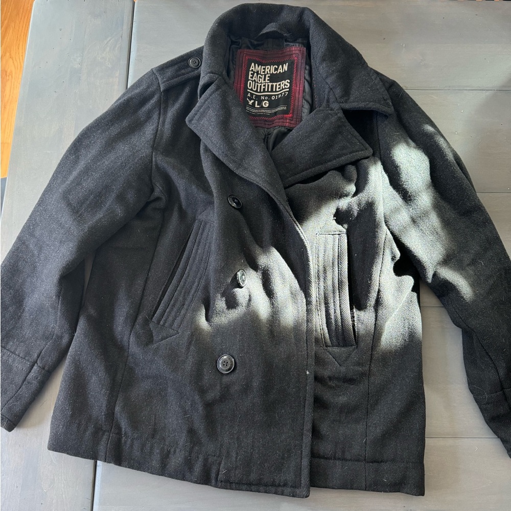 Large American Eagle Peacoat